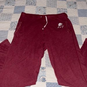 Abercrombie and Fitch womens sweatpants size medium dark red
